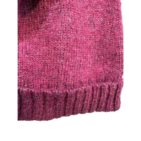 Woolrich Womens Wool 1/4 Zip Sweater Size L Mulberry - Picture 8 of 12